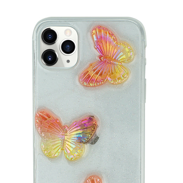 Butterflies 3D Rose Case IPhone 11 Pro Max