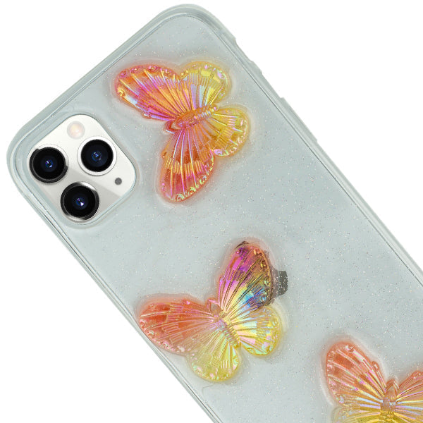 Butterflies 3D Rose Case IPhone 13 Pro