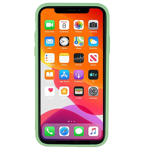 Leather Style Green Gold Case Iphone 11