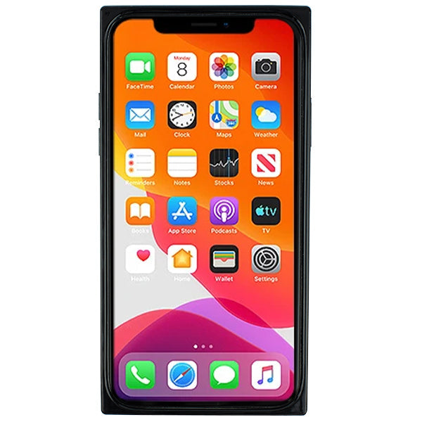 Square Box Triangle Tpu Skin Black Case Iphone 12 Mini