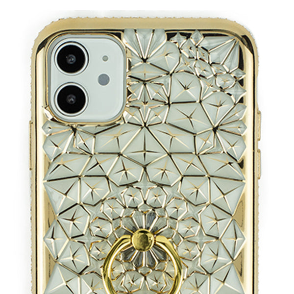 Abstract Ring Case Gold Iphone 11
