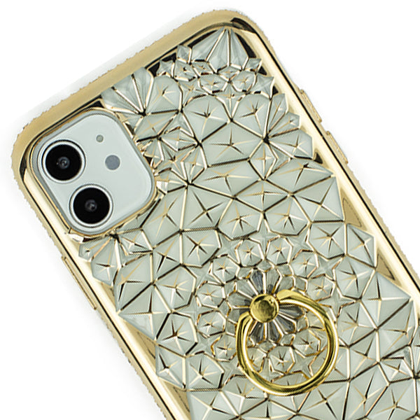 Abstract Ring Case Gold Iphone 11