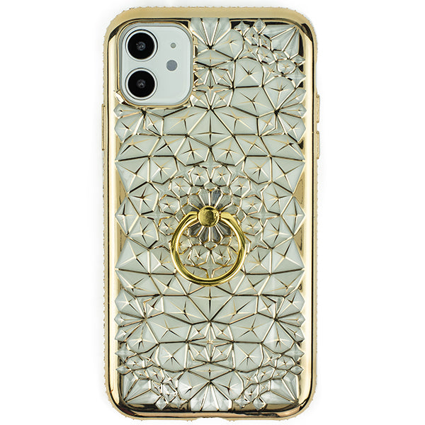 Abstract Ring Case Gold Iphone 11
