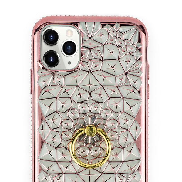 Abstract Ring Case Rose Gold Iphone 12 Pro