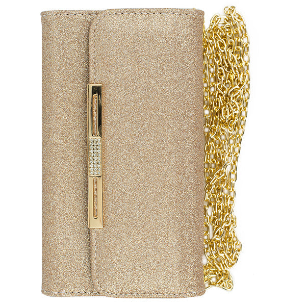 Glitter Detachable Purse Brown Iphone 7/8 Plus