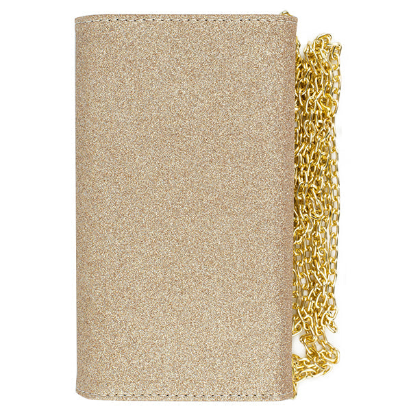 Glitter Detachable Purse Brown Iphone XR