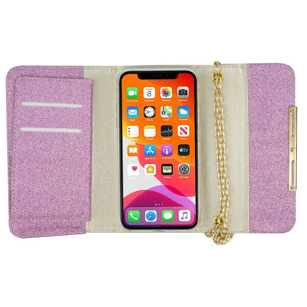 Glitter Detachable Purse Hot Light Purple Iphone XR