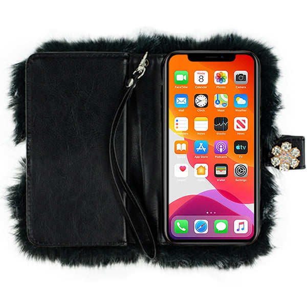 Fur Grey Detachable Wallet Iphone 11 Pro Max