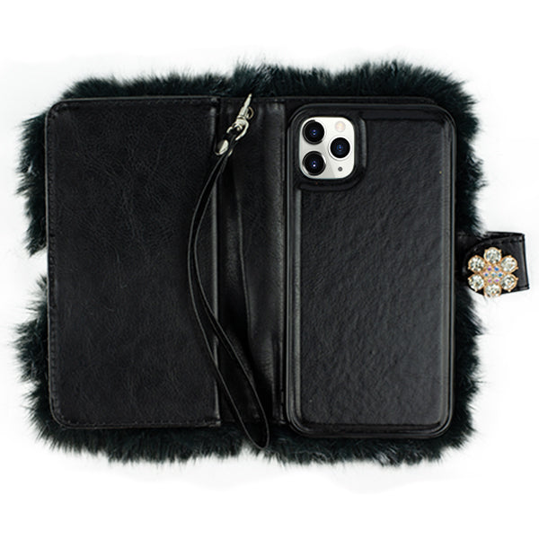 Fur Grey Detachable Wallet IPhone 12 Pro Max