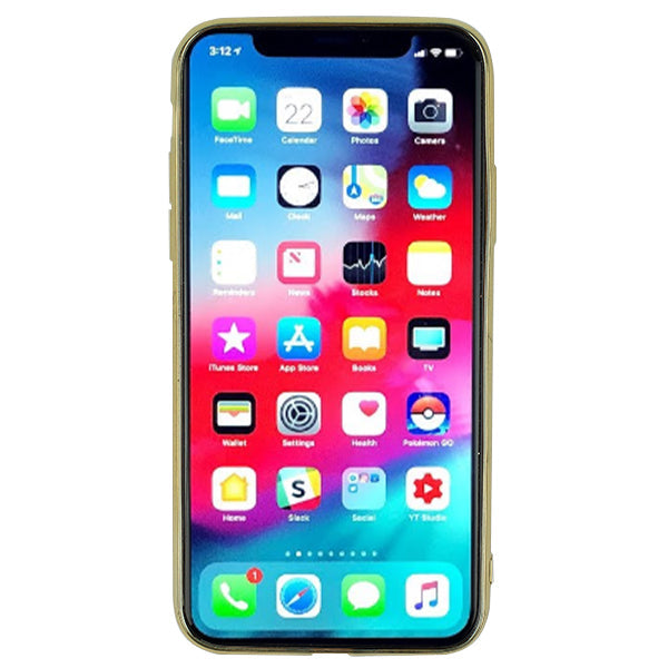 Bling Tpu Skin Silver Gold  Iphone XR