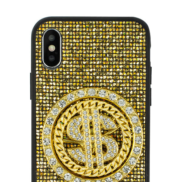 Spinning $ Gold Case Iphone XS MAX