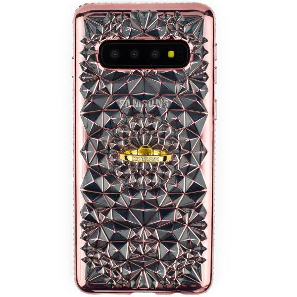 Abstract Ring Case Gold Samsung S10