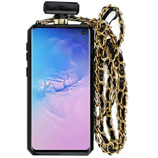 Handmade Bling Black Bottle Case Samsung S10