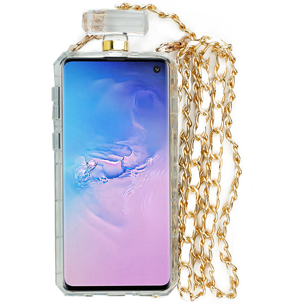 Handmade Gold Cheetah Bling Bottle Samsung S10