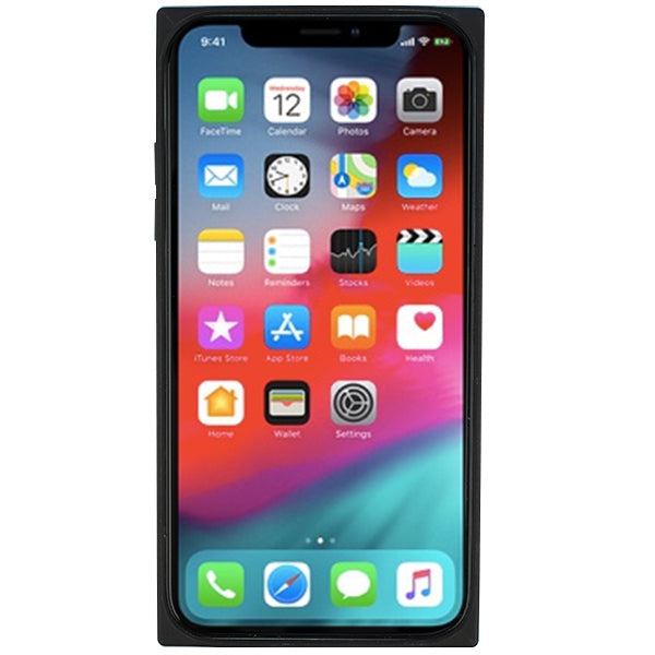 Square Hard Box Black Case Iphone XR