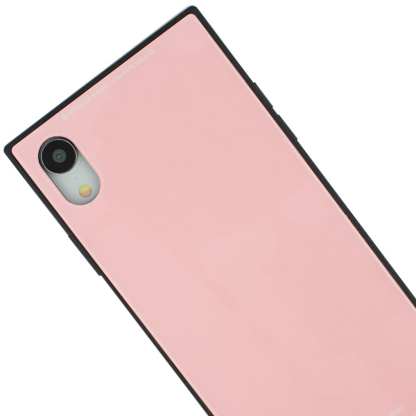 Square Hard Box Pink Case Iphone XR