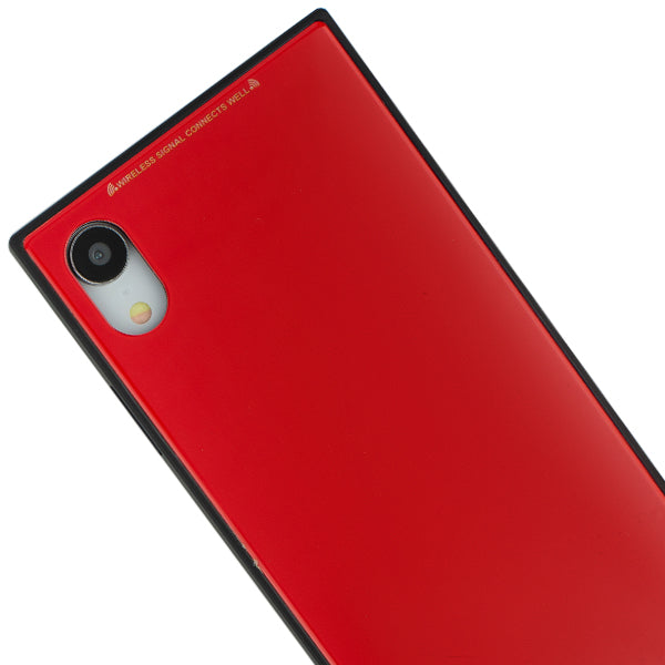 Square Hard Box Red Case Iphone XR