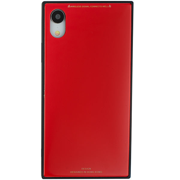 Square Hard Box Red Case Iphone XR