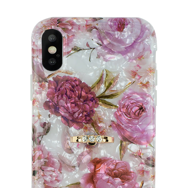 Flowers Pink Swirl Ring Skin Iphone XS MAX