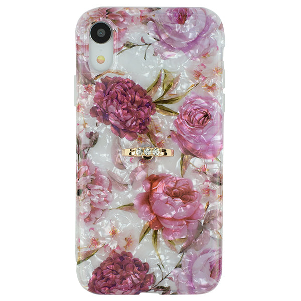 Flowers Pink Swirl Ring Skin Iphone XR