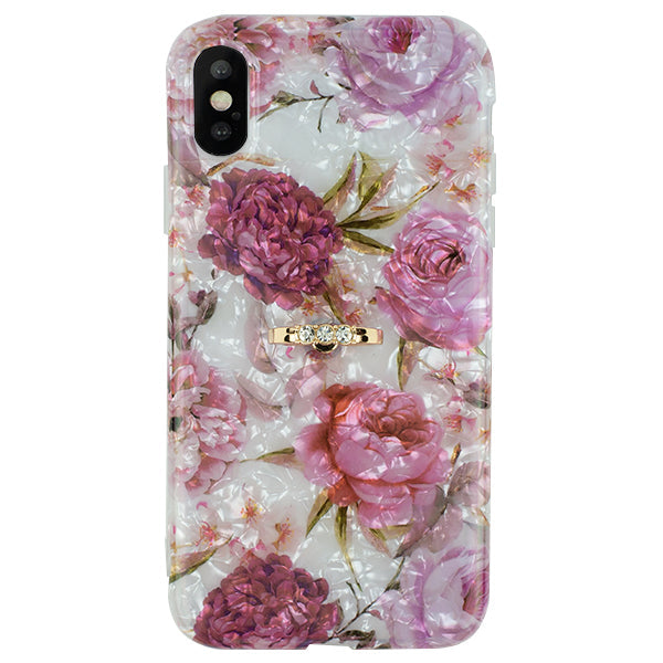 Flowers Pink Swirl Ring Skin Iphone XS MAX