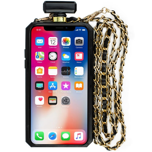 Handmade Bling Black Bottle Case Iphone XS MAX