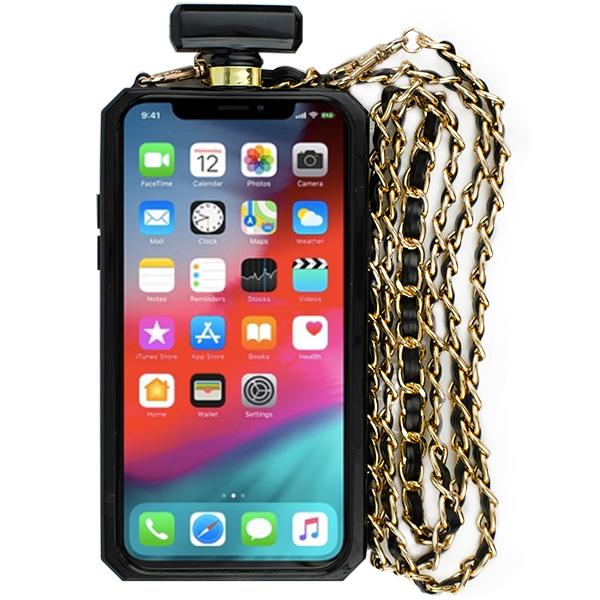 Handmade Bling Black Bottle Case Iphone XR