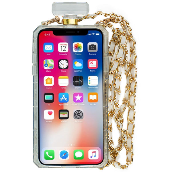 Handmade Cheetah Gold Bling Bottle Iphone 10