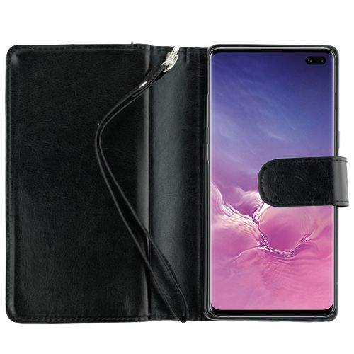 Detachable Fur Grey Wallet Samsung S10 Plus