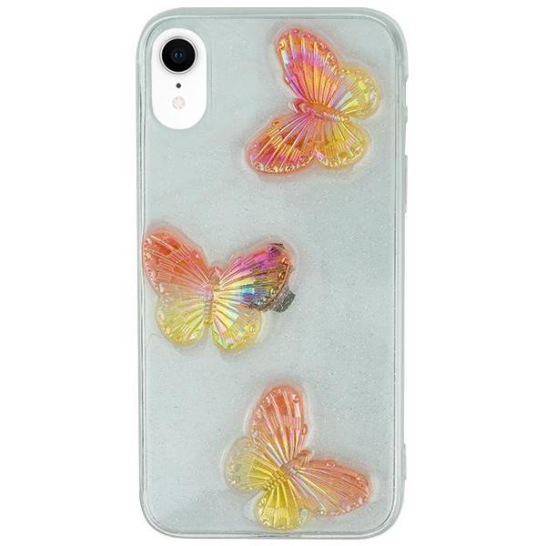 Butterflies 3D Rose Case IPhone XR