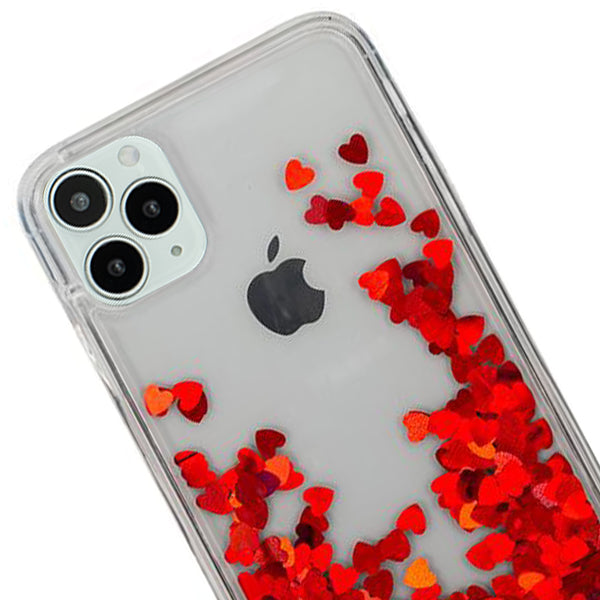 Red Hearts Liquid Iphone 12/12 Pro