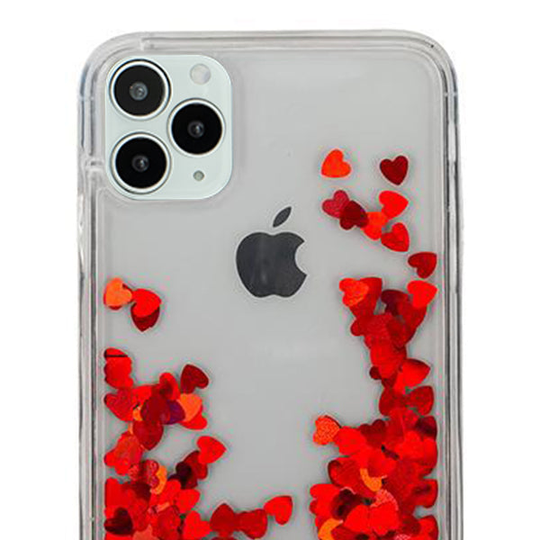 Red Hearts Liquid Iphone 12/12 Pro