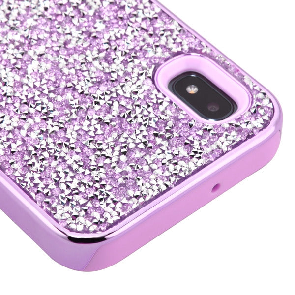 Hybrid Bling Case Purple Samsung A10E - Bling Cases.com