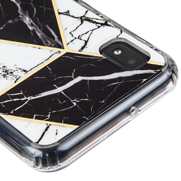 Marble Black White Case Samsung A10E - Bling Cases.com