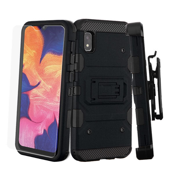 Military Grade Holster Black Samsung A10E - Bling Cases.com