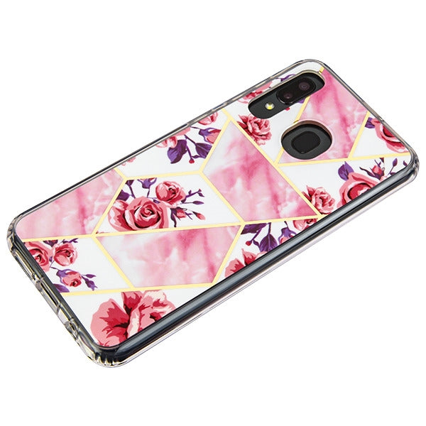 Marble Pink Roses Case Samsung A20/A50 - Bling Cases.com