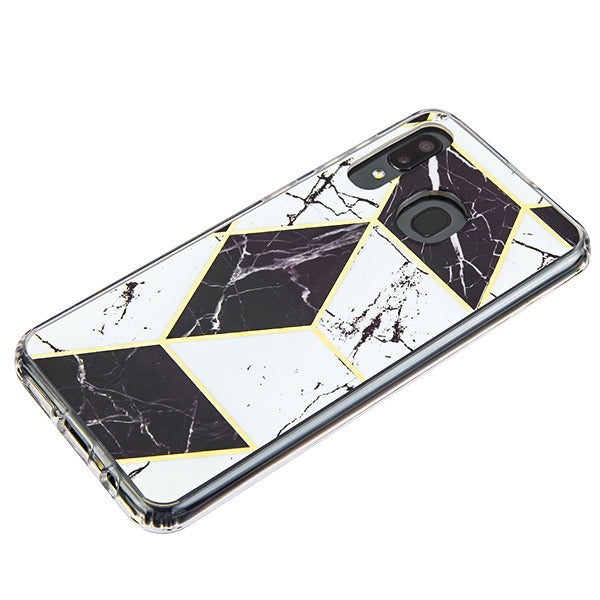 Marble Black White Case Samsung A20/A50 - Bling Cases.com