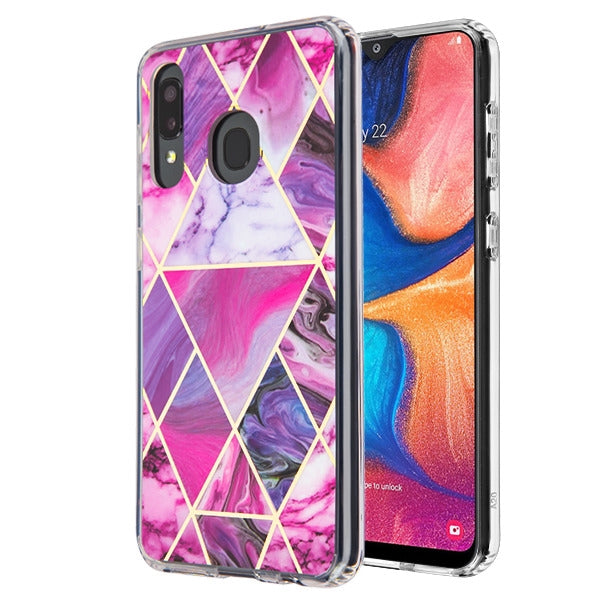 Marble Purple Case Samsung A20/A50 - Bling Cases.com