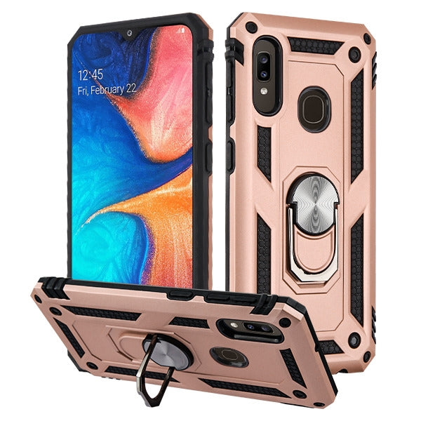 Hybrid Ring Rose Gold Case Samsung A20/A50 - Bling Cases.com