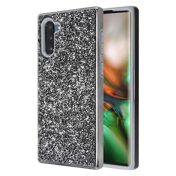 Hybrid Bling Grey Case Samsung Note 10 - Bling Cases.com
