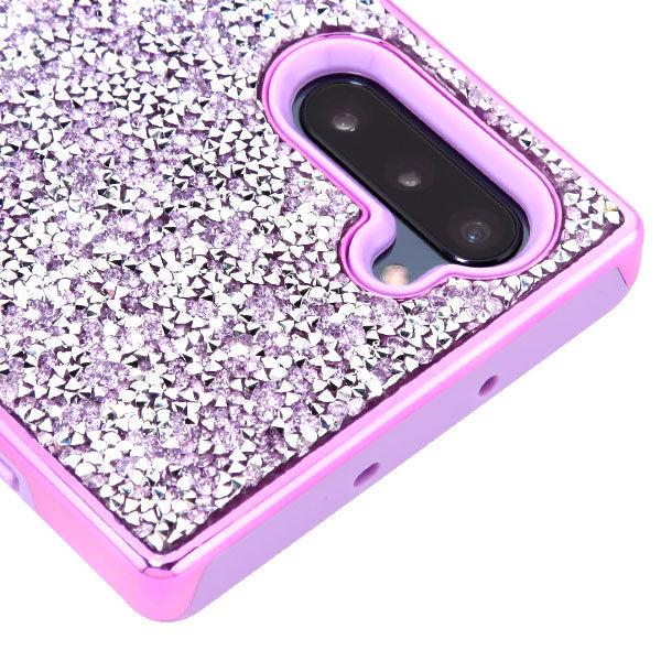 Hybrid Bling Purple Case Samsung Note 10 - Bling Cases.com