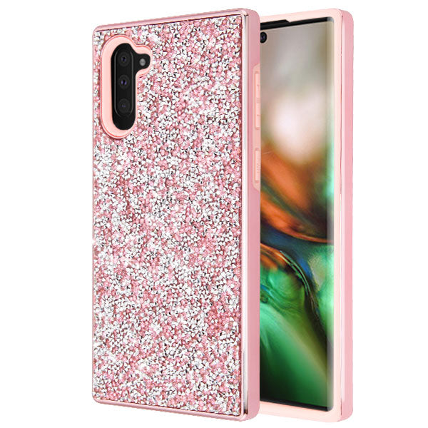 Hybrid Bling Pink Case Samsung Note 10 - Bling Cases.com