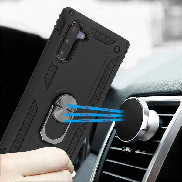 Hybrid Ring Black Case Samsung Note 10 - Bling Cases.com