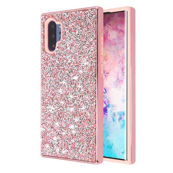 Hybrid Bling Pink Case Note 10 Plus - Bling Cases.com