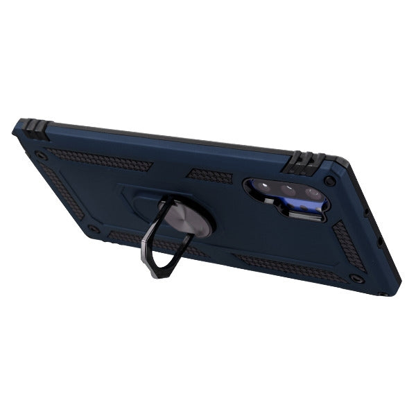 Hybrid Ring Stand Blue Case Note 10 Plus - Bling Cases.com