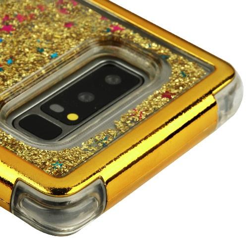 Hybrid Liquid Gold Case Samsung Note 8 - Bling Cases.com