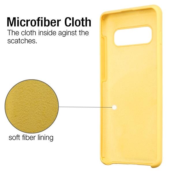 Silicone Skin Yellow Samsung S10 Plus - Bling Cases.com