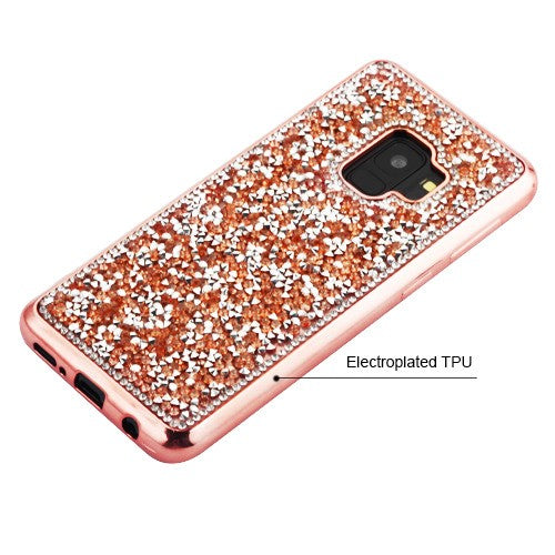 Bling Chrome Rose Gold Case Samsung S9 - Bling Cases.com