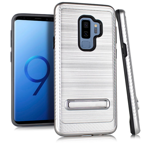 Kickstand Case Silver S9 Plus - Bling Cases.com