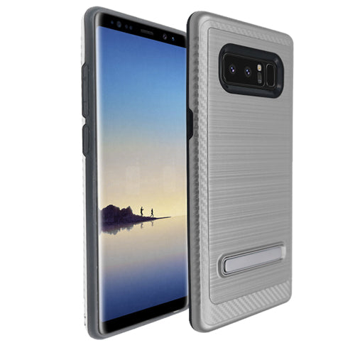 Kickstand Silver Case Samsung Note 8 - Bling Cases.com